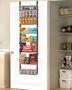 Over-the-Door Pantry Organizer, 8-Tier Steel Black Spice Rack