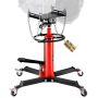 Hydraulic telescopic transmission jack 0.6 t, 2-stage stand, red