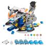 Motorcycle Engine Toy Set with Lights and Sounds, Yellow, 25 Pieces