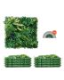 Artificial Grass Wall Panels, 8 Pieces, 20x20 Inch, 3D Boxwood Greenery, for Indoor and Outdoor Decor