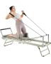 Foldable Pilates reformer with spring and rope, up to 180 kg