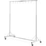 Paint stand, adjustable 5-7 feet height, 66 lb capacity, 8 hooks, casters for auto repair shops