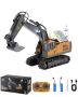 Remote control excavator toy, 11 channels, 1:20 scale, with lights and sounds