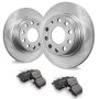 Brake disc and ceramic pad set, 253 mm, rear, audi A3, VW golf, seat leon, skoda octavia