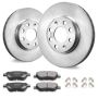 Front brake discs and ceramic pads set, 257 mm, vauxhall adam, corsa D