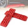 Traction mats 10 t with PP material, red, long, for SUVs and campers, storage bag