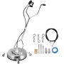 22 inch wheeled surface cleaner, 4000 PSI, stainless steel, 3 nozzles, for pressure washer