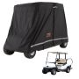 2+2 passenger golf cart cover, 600D polyester, black