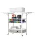 Craft cart with table and 14 holders, foldable, cricut compatible