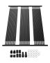 Solar powered pool heater, 4x10 ft HDPE panel