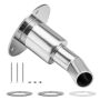 Exhaust pipe fitting for diesel heaters, 24 mm, 316 stainless steel