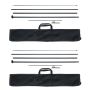 Feather flagpole set of 2, 16.3 feet, with stakes and bag