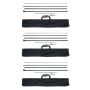 Feather flagpole set, 3 pcs, 16.3 ft, for outdoor advertising flags