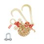 G80 V-Shaped Towing Chain 3/8" x 2' with J, T and Grab Hooks, 3200 kg Load