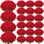 Artificial red foam roses, 500 pcs., with stems