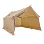 Camping 2-person winter cabin-type tent with stove, ventilation, 4 seasons