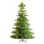 Christmas artificial tree 7.5 feet, warm white LED, metal base
