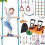 Ninja Warrior Obstacle Course for Kids, 18 m, Outdoor Training Equipment