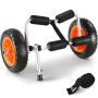 Foldable kayak trolley, 113.4 kg, with wheels and strap
