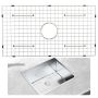 Stainless steel sink grate, 28.5 x 15.6 cm, with R20 angle