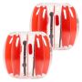 Inflatable bubble balls 2 pcs., 0.9 m, red stripes, durable PVC