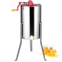 Manual honey extractor, 2/4 frames, stainless steel, with adjustable stand