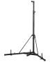 Steel adjustable height punching bag stand with weighted base