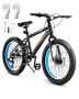 VEVOR 20 inch mountain bike, 7 gears, disc brakes, carbon fiber steel frame