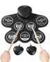Electric drum set with 7 pads and headphones