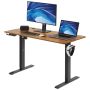 Height-adjustable electric standing desk, 140x70 cm, metal frame