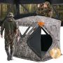Hunting curtain 270°, transparent with 3 windows, for 2-3 people