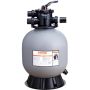 Sand filter for swimming pool, 19 inch, 45 GPM, with 7-way valve
