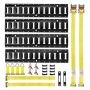 E-track mounting rail set 0.6 m, 20 pcs., accessories for garages and trailers