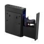 Gun safe with fingerprint scanner and lighting, pistol case