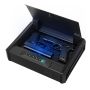 Gun safe with fingerprint, password and key opening, for 2 pistols and 2 magazines, with lighting