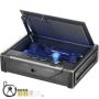 Biometric gun safe for pistols, 2 slots