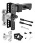 Adjustable trailer hitch, ball mount 2-2.5 inches, 22,000 lbs, with anti-theft protection