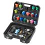 28-piece universal coolant pressure tester set for cars