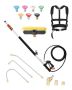 Pressure Washer Telescopic Wand, 24 ft, 4000 psi, with 7 Spray Nozzles