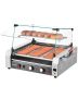 Commercial stainless steel hot dog roller, 2200 W, 30 hot dogs