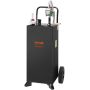 30 Gallon Portable Gasoline and Diesel Tank with Wheels and Transfer Pump, Black