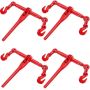 Chain ratchet binder 3/8–1/2 inch, 9215 lbs, red, 4 pcs.