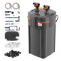Aquarium filter with canister, 889.6 L, 25 W UV lamp, quiet