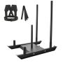Weight training pull and push sled, steel, black, for 2-inch discs