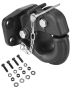 Pintle hitch 30000 lbs towing capacity, black, mounting kit, for 2.5-3 inch lunette ring