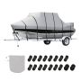 Boat cover for T-roof, 7310–7920 mm, 600D PU oxford, grey