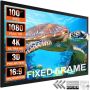 100 inch 16:9 4K HD projector screen, aluminum frame, portable, wall-mounted