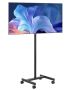 Portable TV cart with wheels for 17-55" screens, up to 20 kg, VESA 200x200 mm