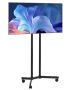 Portable TV and monitor stand with wheels, 32-65", height adjustable, VESA 400x400 mm, up to 40 kg