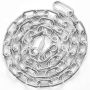 Galvanized carbon steel coil chain 5/16" x 6', 1980 lbs load, with quick connectors